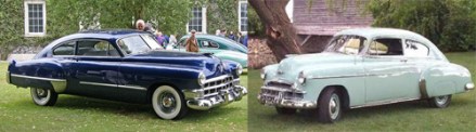 1949 Cadillac and Chevrolet fastback sedans 1949 Cadillac and Chevrolet fastback sedans